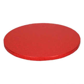 Cake Board Round 254mm (10") / Thickness 12mm / Red